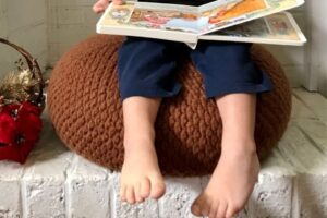 The Cozy Alpine Pouf | A Premium Crochet Pattern
