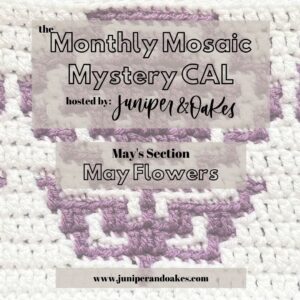 May Flowers – Overlay Mosaic Afghan Strip – FREE Chart