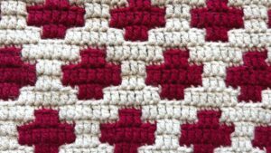 FREE Overlay Mosaic Crochet Chart – Hygge Cross – Mosaic Nordic Blanket CAL