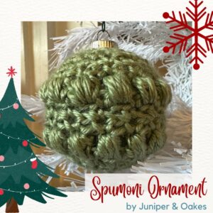 Spumoni – Textured Bauble Christmas Ornament – Free Crochet Pattern & Video