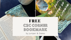 C2C Corner Bookmark – FREE Crochet Pattern
