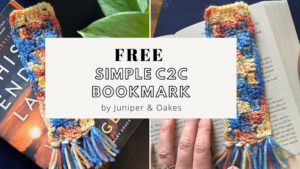 Simple C2C Bookmark – FREE Crochet Pattern
