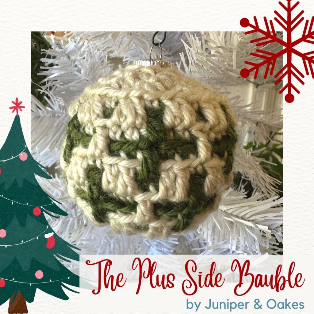 a very bauble Christmas bauble Crochet a long by juniper and oakes