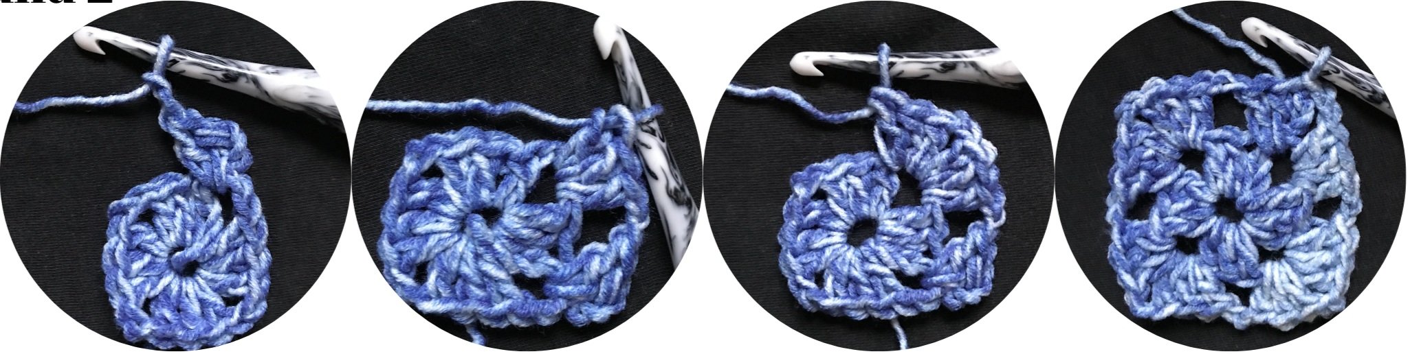 crochet granny square stitch tutorial by Juniper and Oakes