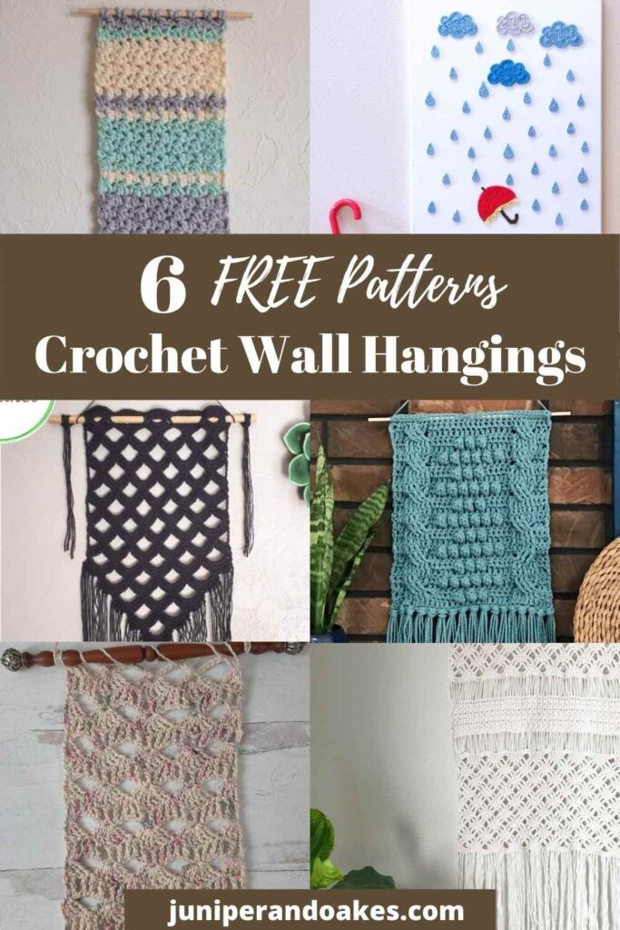 Crochet Pattern Round-up: Free Wall Hanging Patterns - Juniper and Oakes