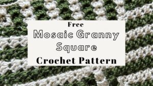 Mosaic Granny Square | FREE Crochet Pattern