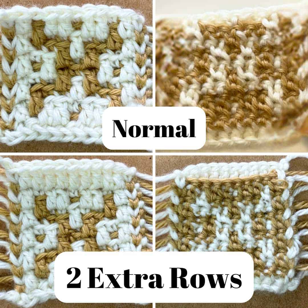 Reversible Mosaic Crochet using the Negative Stitch