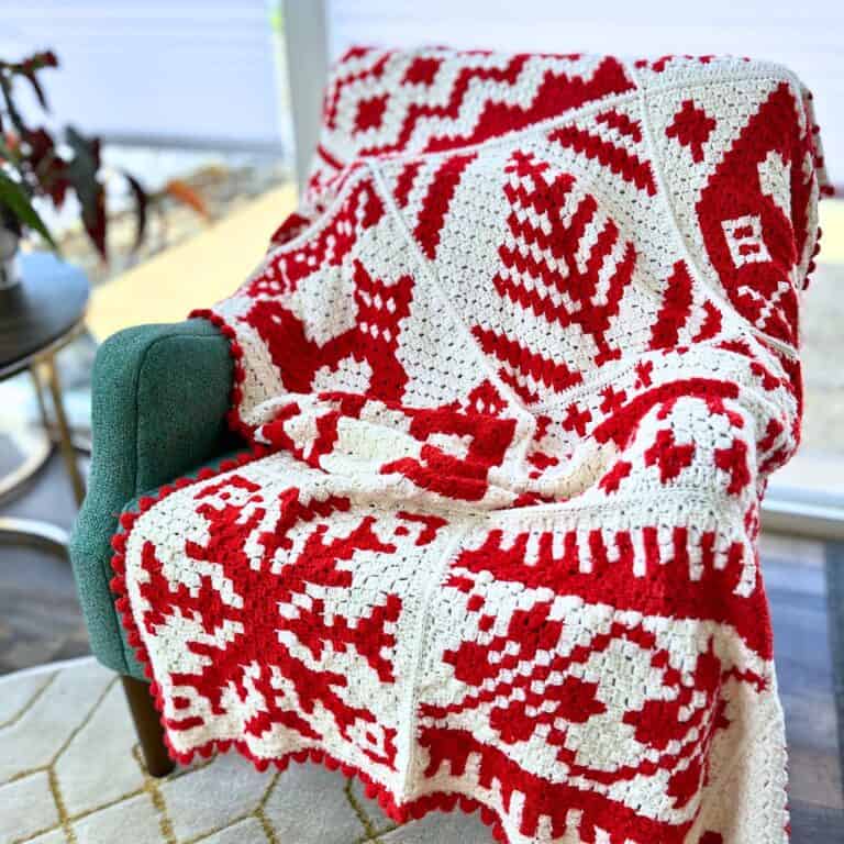 Christmas in July Mosaic Crochet Blanket Pattern - Free CAL - Juniper ...