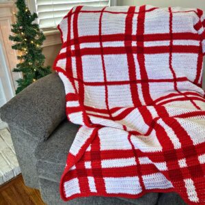 The Christmas Crochet Plaid Blanket
