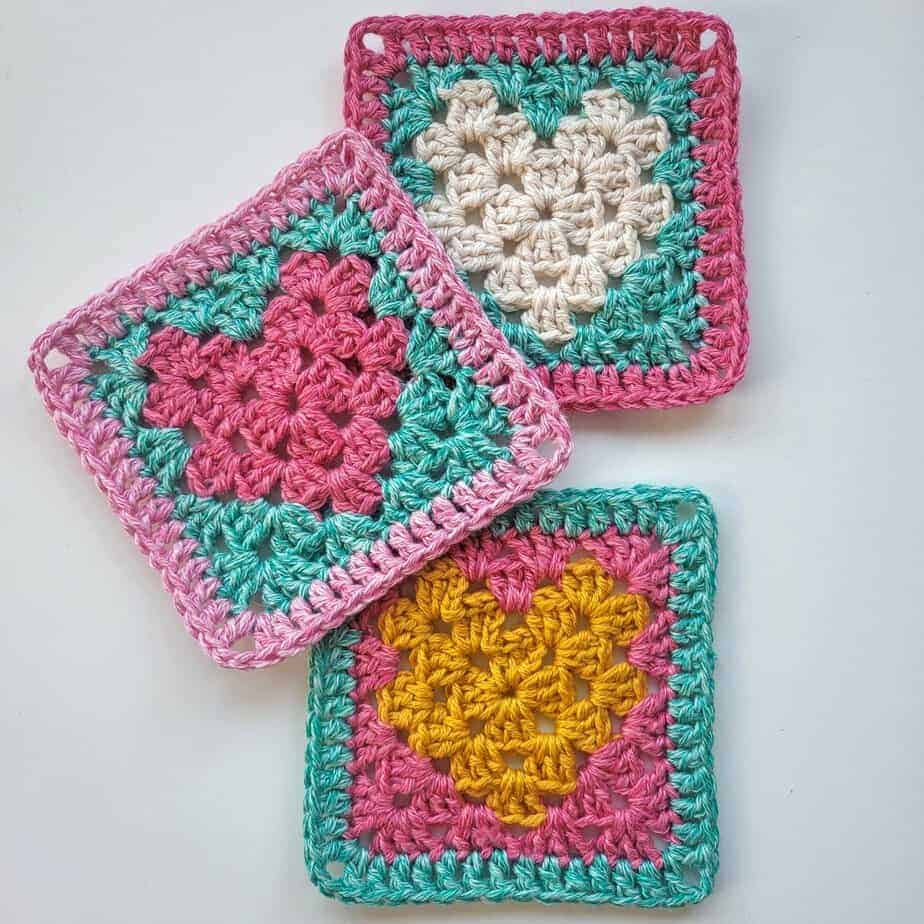 Heart Granny Square by Annie Design Crochet