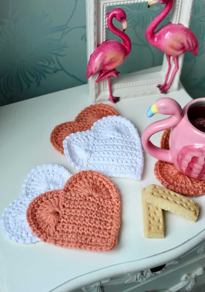 Heart Coaster by Blue Star Crochet