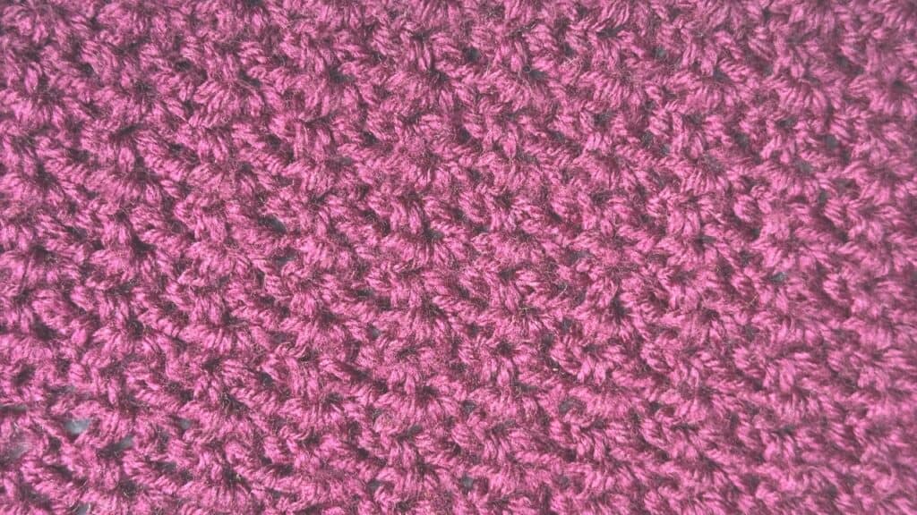 Crochet Wattle Sttich swatch
