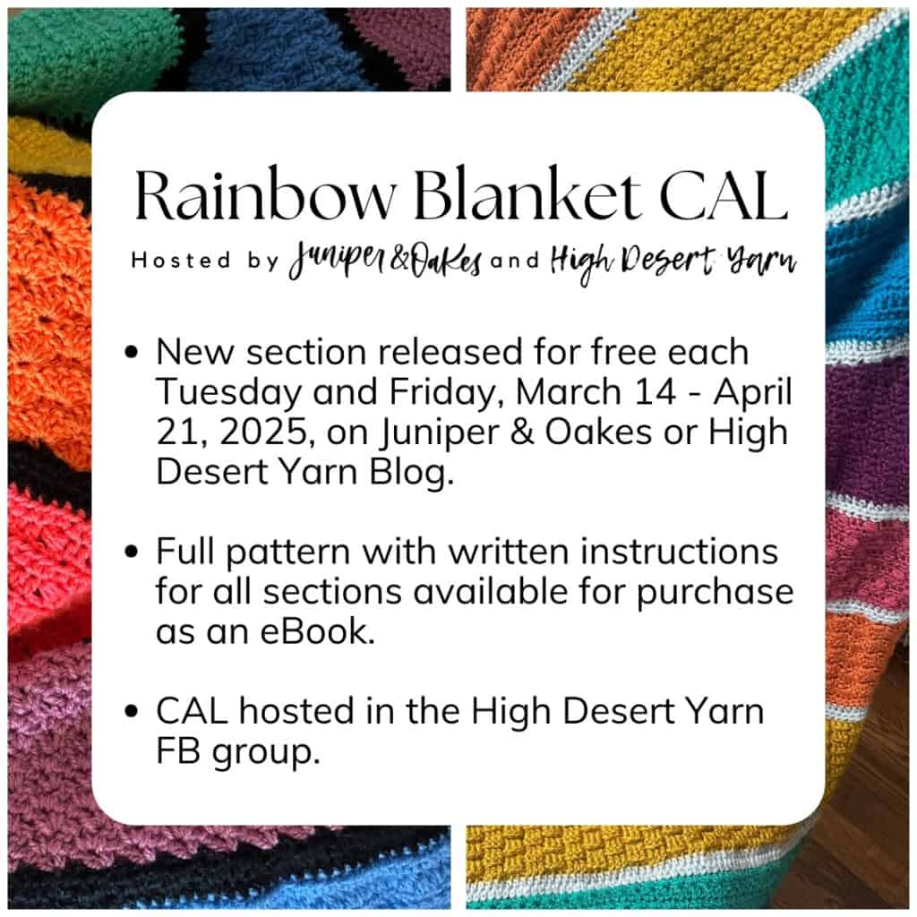 Rainbow Blanket CAL Details