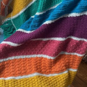 FREE Stitch Sampler Crochet Along – Rainbow Blanket