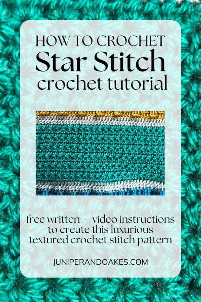 crochet star stitch tutorial pin on pinterest