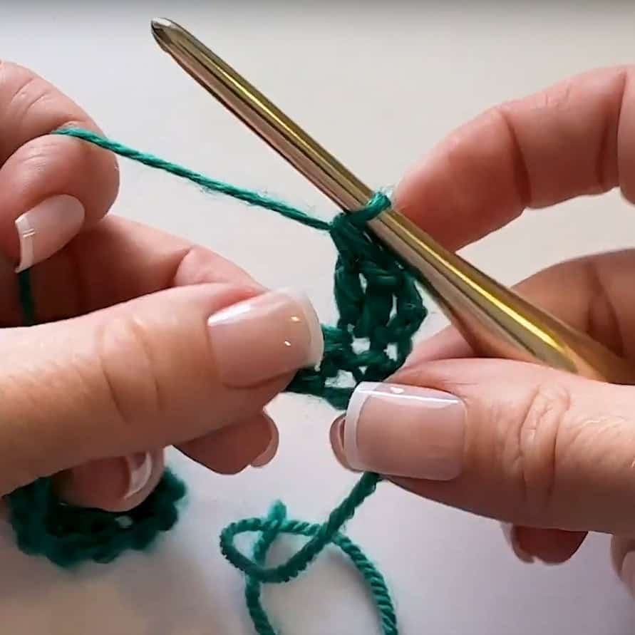 How to Crochet the Shell Stitch - Row 1-1