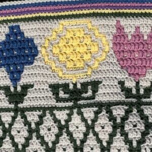 Mosaic Crochet Flower Blanket - Flower Garden Pattern in Multiple Colors