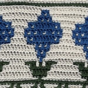 Mosaic Crochet Flower Blanket - Hyacinth Square