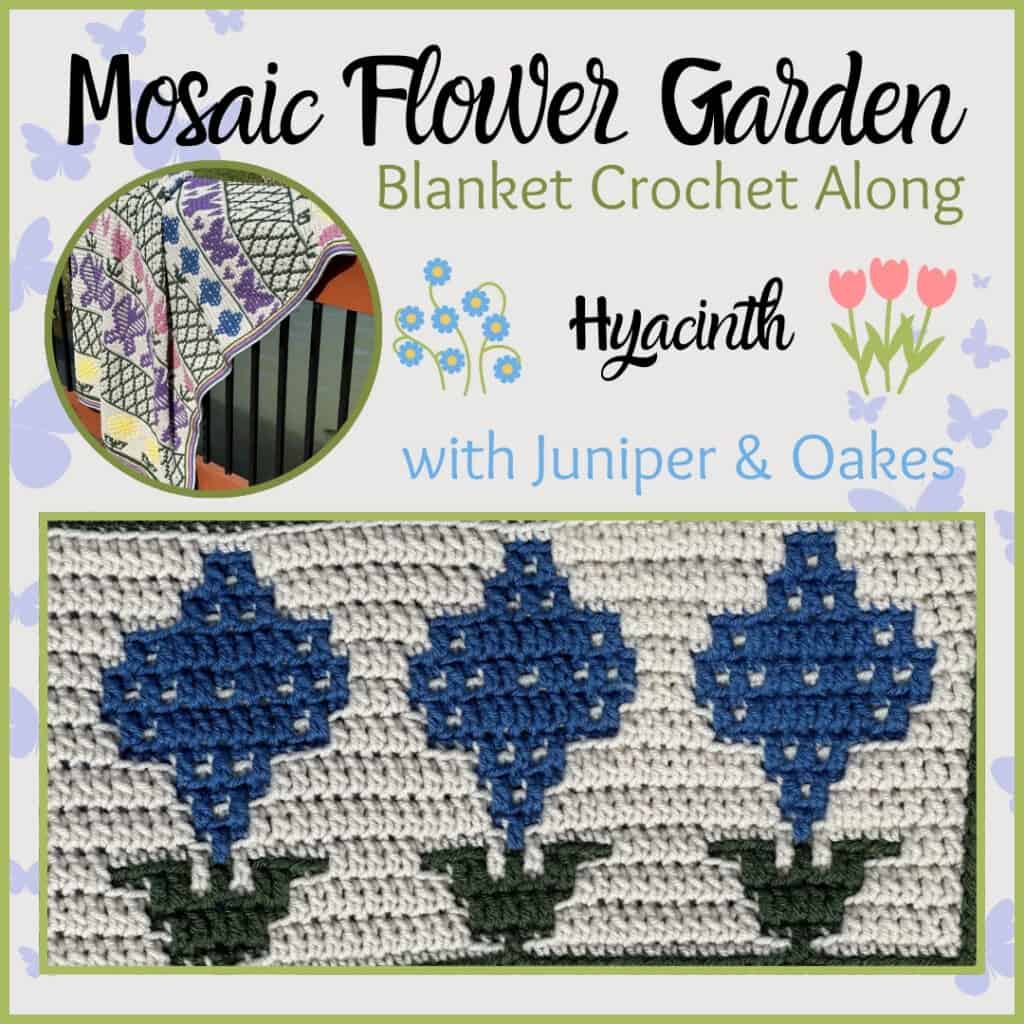 Mosaic Crochet Flower Blanket - Hyacinth Thumbnail