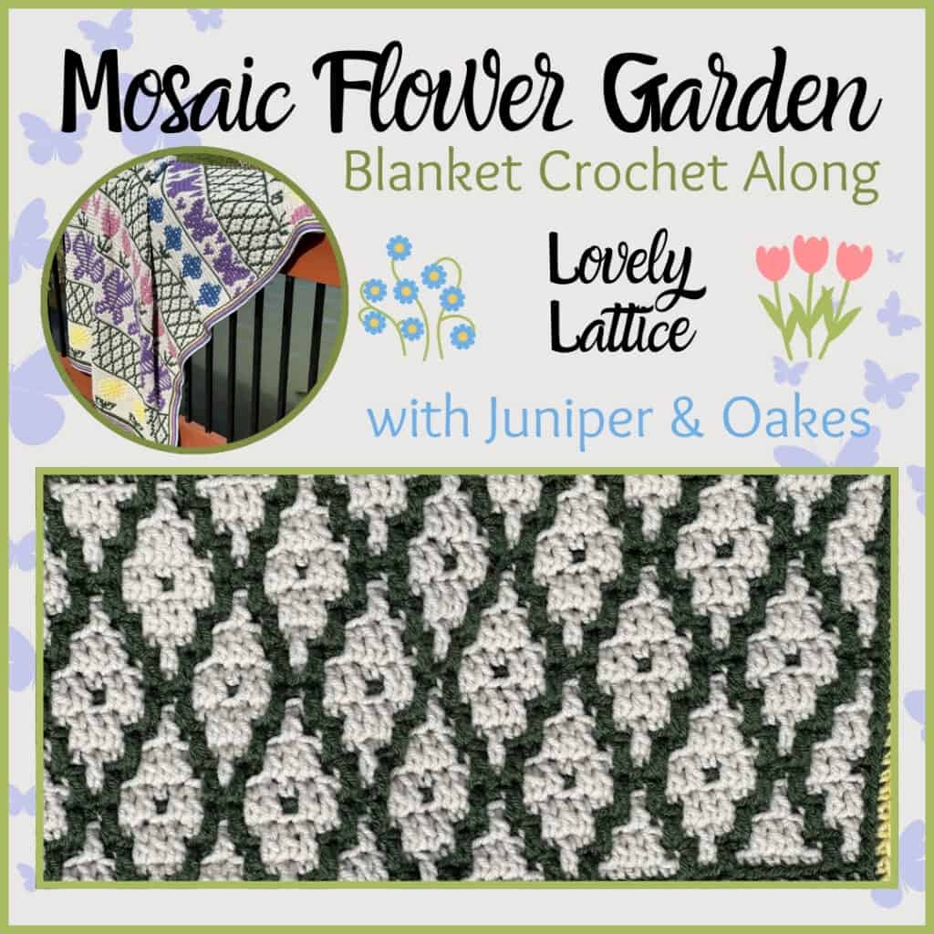 Mosaic Crochet Flower Blanket - Lovely Lattice Thumbnail