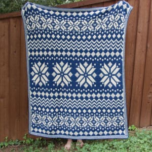 The Full Nordic Star Mosaic Crochet Blanket