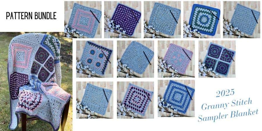 Granny Stitch Sampler Blanket - Pattern Bundle