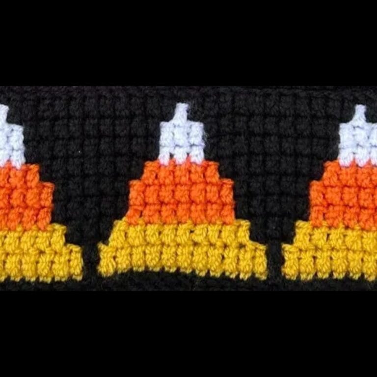 Candy Corn Mosaic Crochet Pattern - Featured