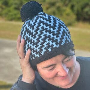Mosaic ZigZag Hat - Mosaic Crochet Hat Pattern