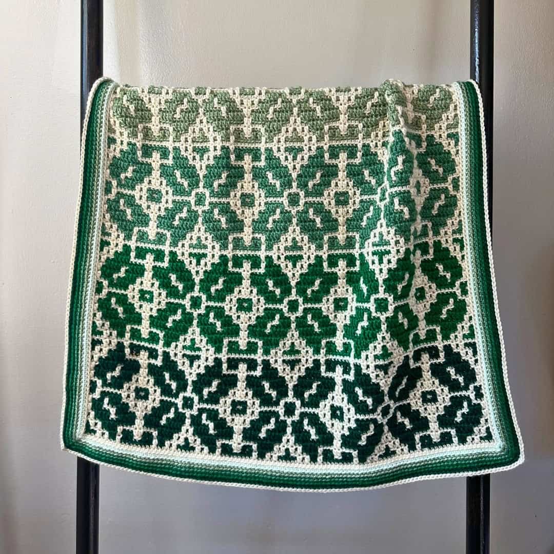 Nordic Star Baby Blanket - Free Mosaic Crochet Pattern - Juniper and Oakes