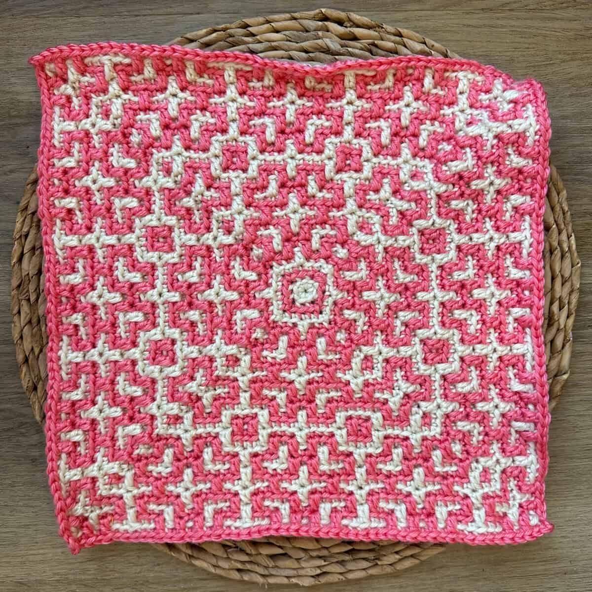 Celtic Knot Mosaic Crochet Square - Free Pattern + Chart - Juniper and ...